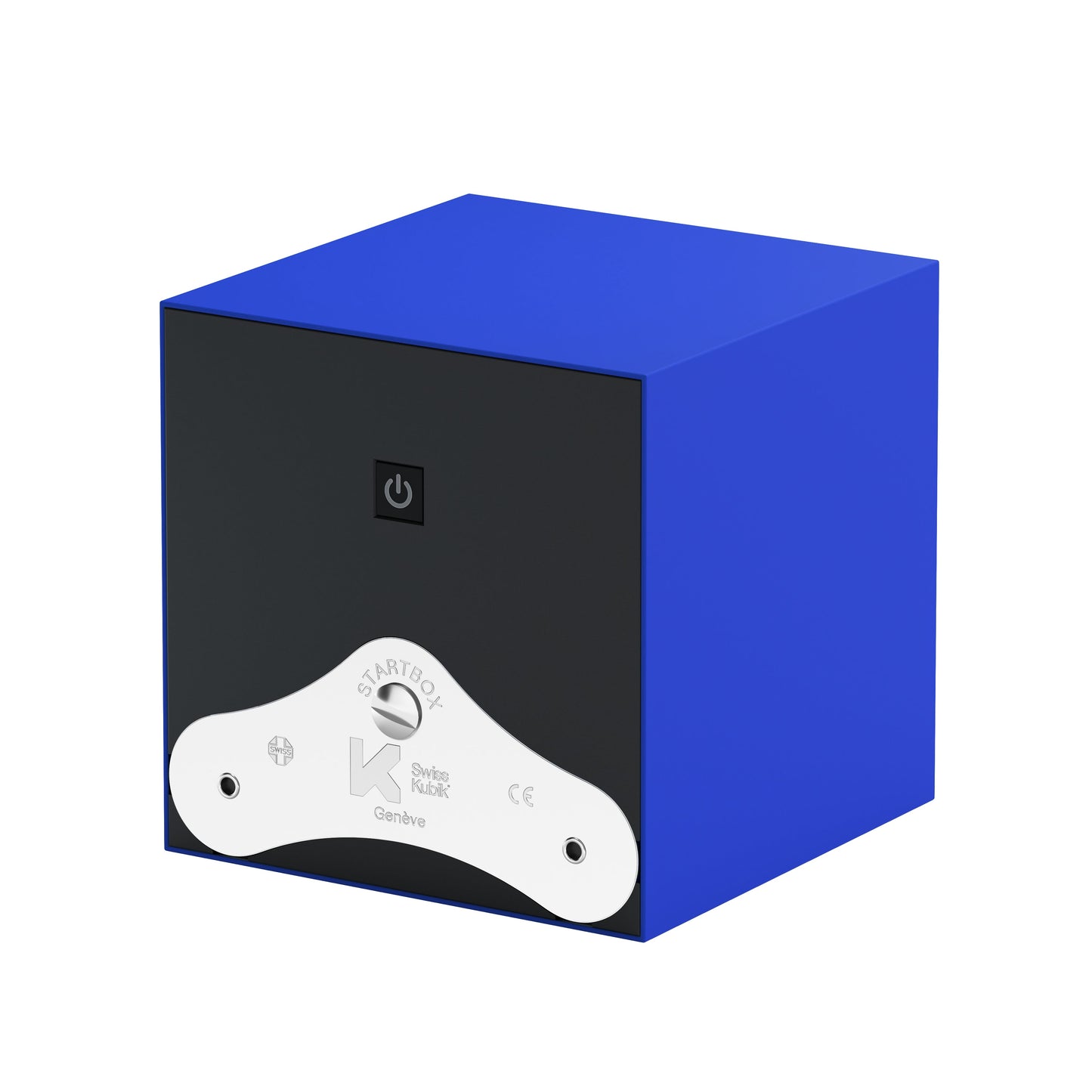 SwissKubik: Startbox Soft Touch Blue automatic watch winder for 1 watch