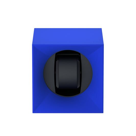 Startbox 1 Soft Touch Blue watch: rotating case for automatic watches