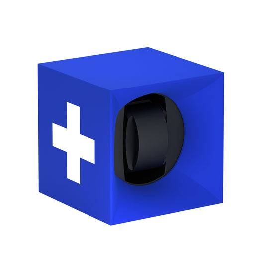 SwissKubik: Startbox Soft Touch Blue automatic watch winder for 1 watch