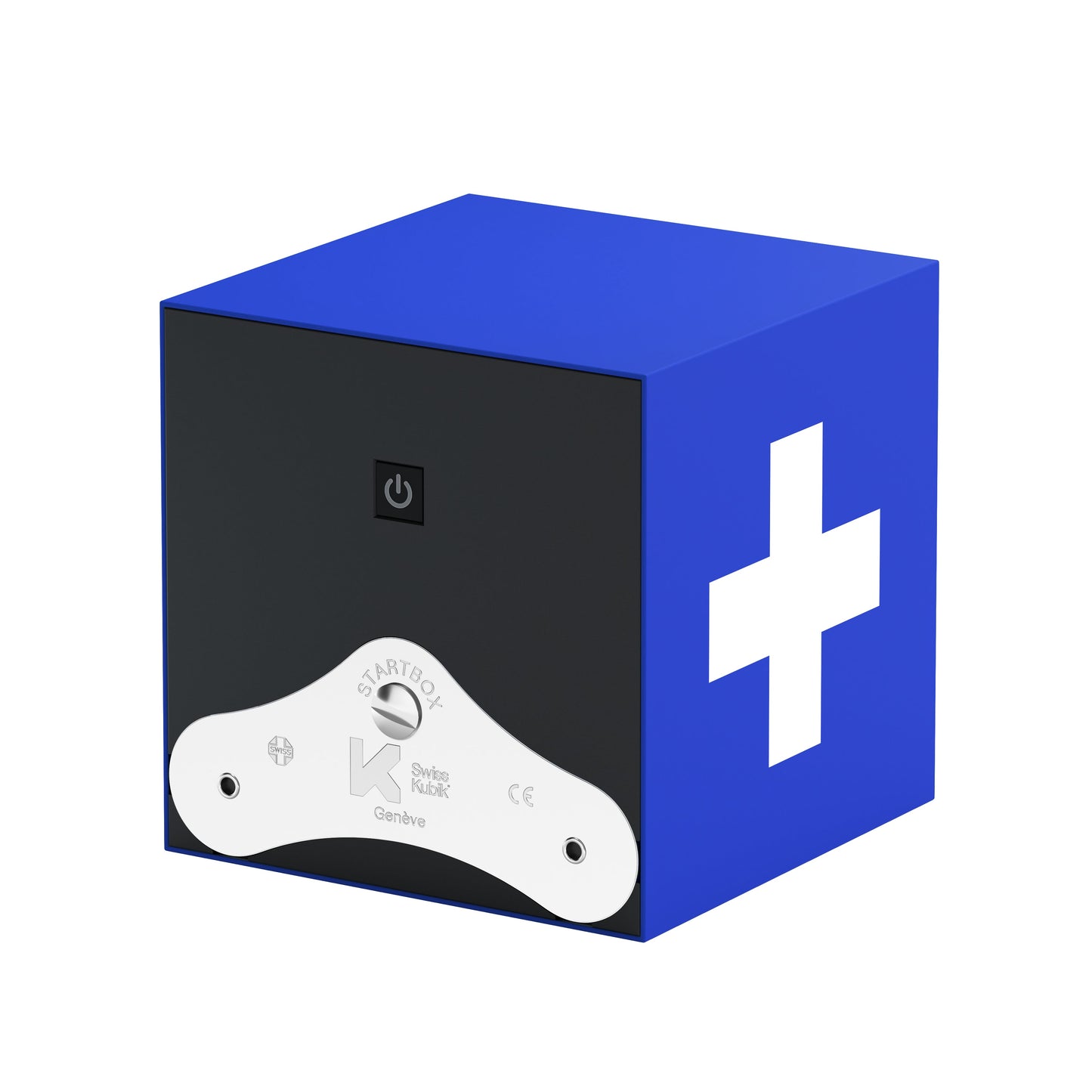 Startbox 1 Soft Touch Blue watch: rotating case for automatic watches