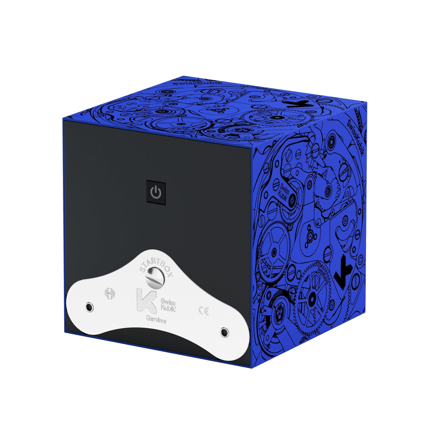 Startbox 1 Soft Touch Blue watch: rotating case for automatic watches