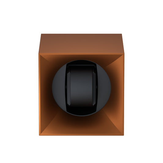 Startbox 1 Soft Touch Bronze watch: rotating case for automatic watches