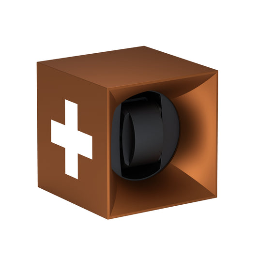 SwissKubik: Startbox Soft Touch Bronze automatic watch winder for 1 watch