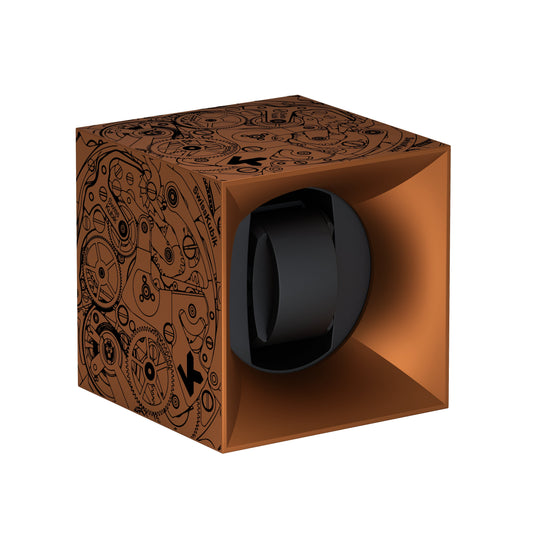 SwissKubik: Startbox Soft Touch Bronze automatic watch winder for 1 watch