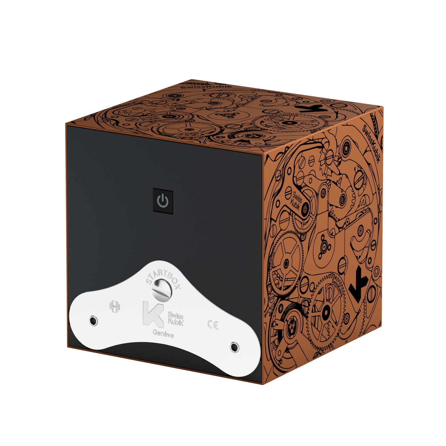 Startbox 1 Soft Touch Bronze watch: rotating case for automatic watches