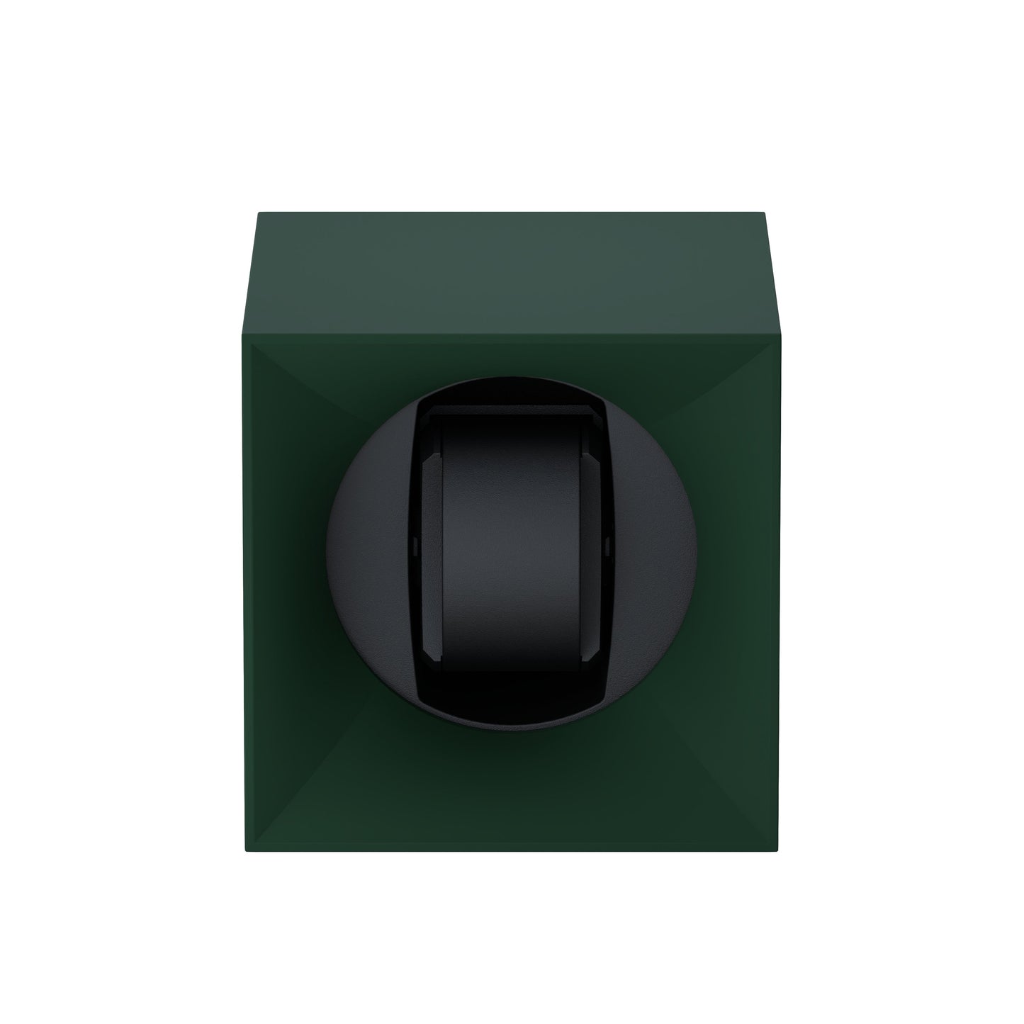 Startbox 1 Soft Touch Green watch: rotating case for automatic watches
