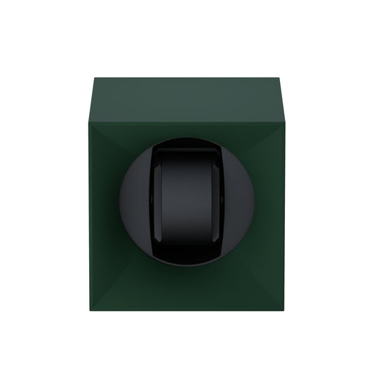 Startbox 1 Soft Touch Green watch: rotating case for automatic watches