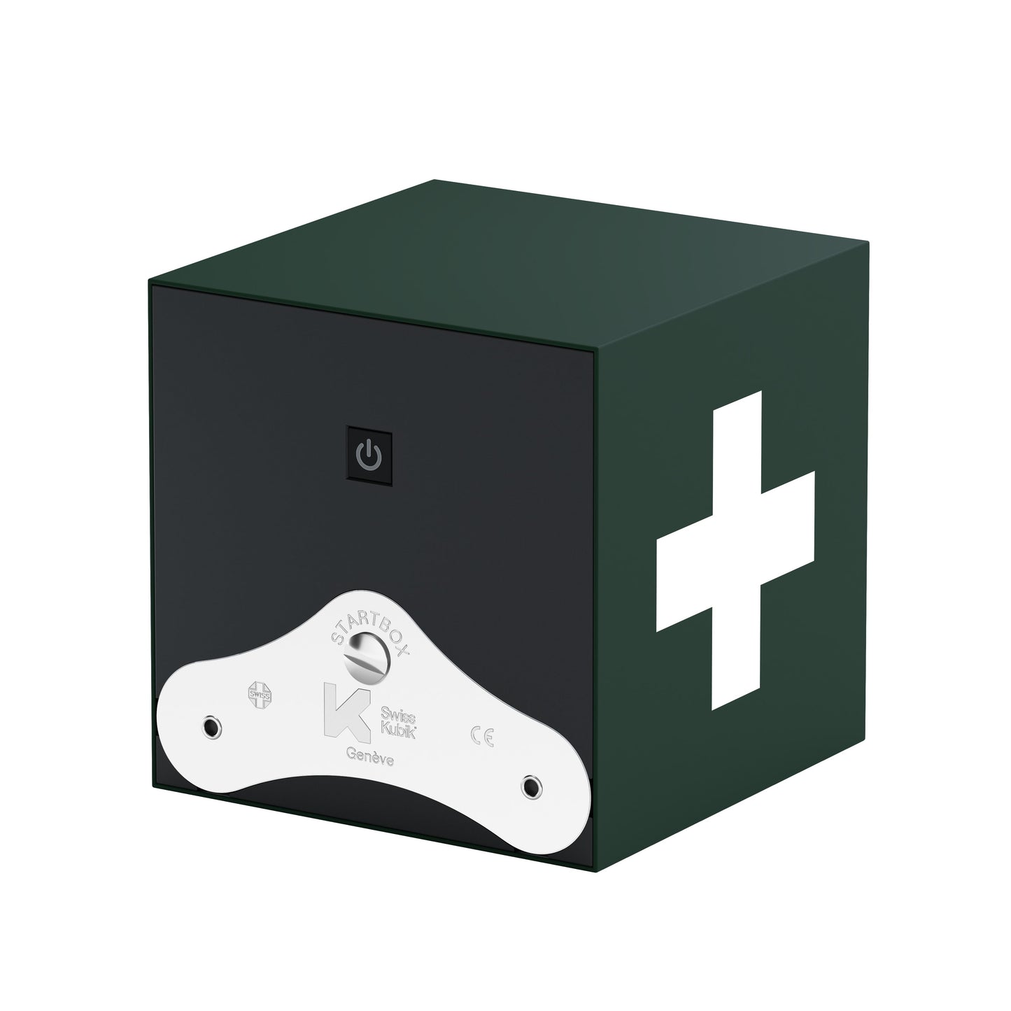 Startbox 1 Soft Touch Green watch: rotating case for automatic watches