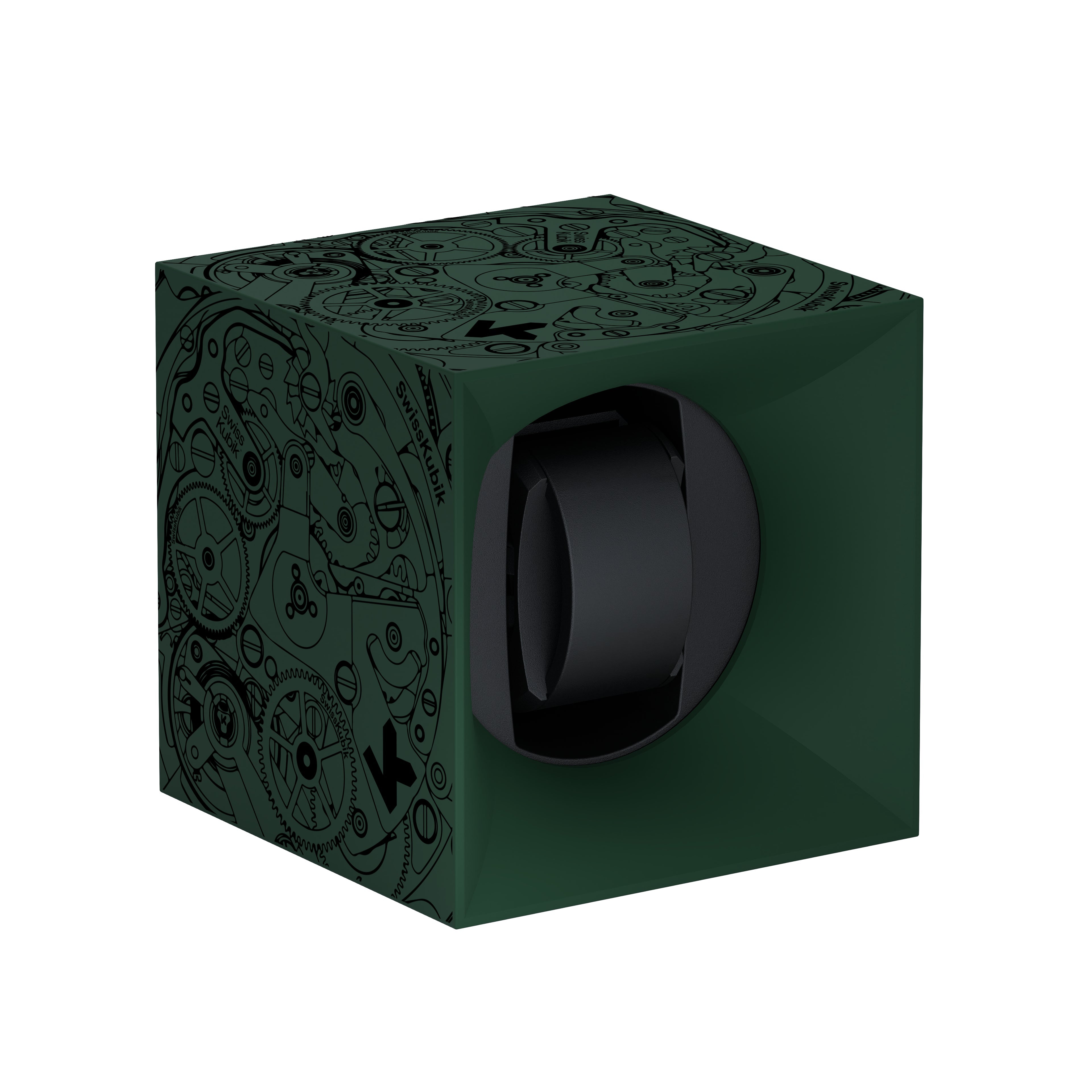SwissKubik: Startbox Soft Touch automatic watch winder Green 1 watch