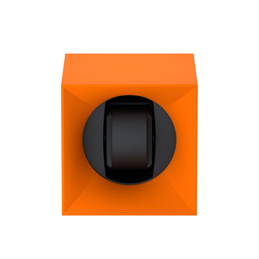 Startbox 1 Soft Touch Orange watch: rotating case for automatic watches