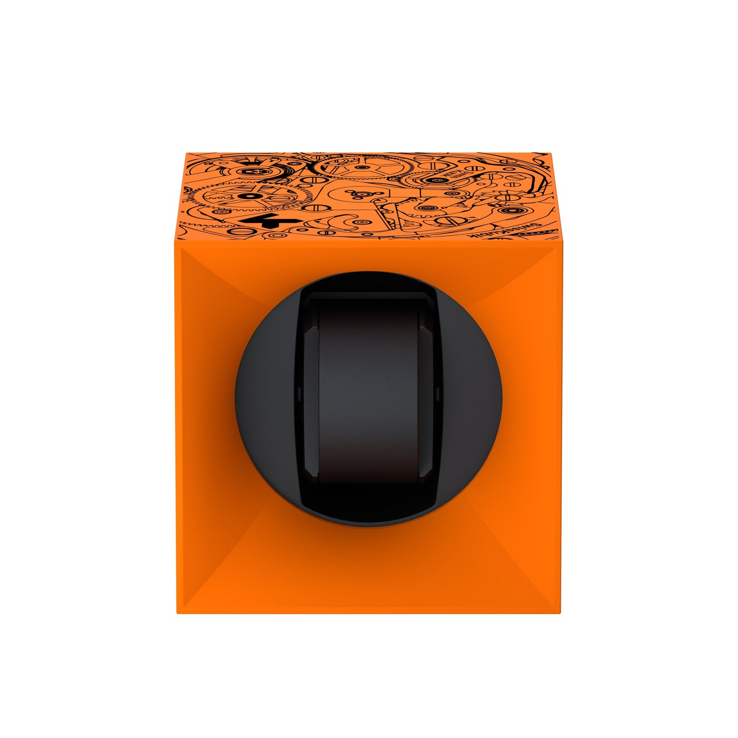 Automatic watch winder: Startbox 1 watch Soft Touch Orange