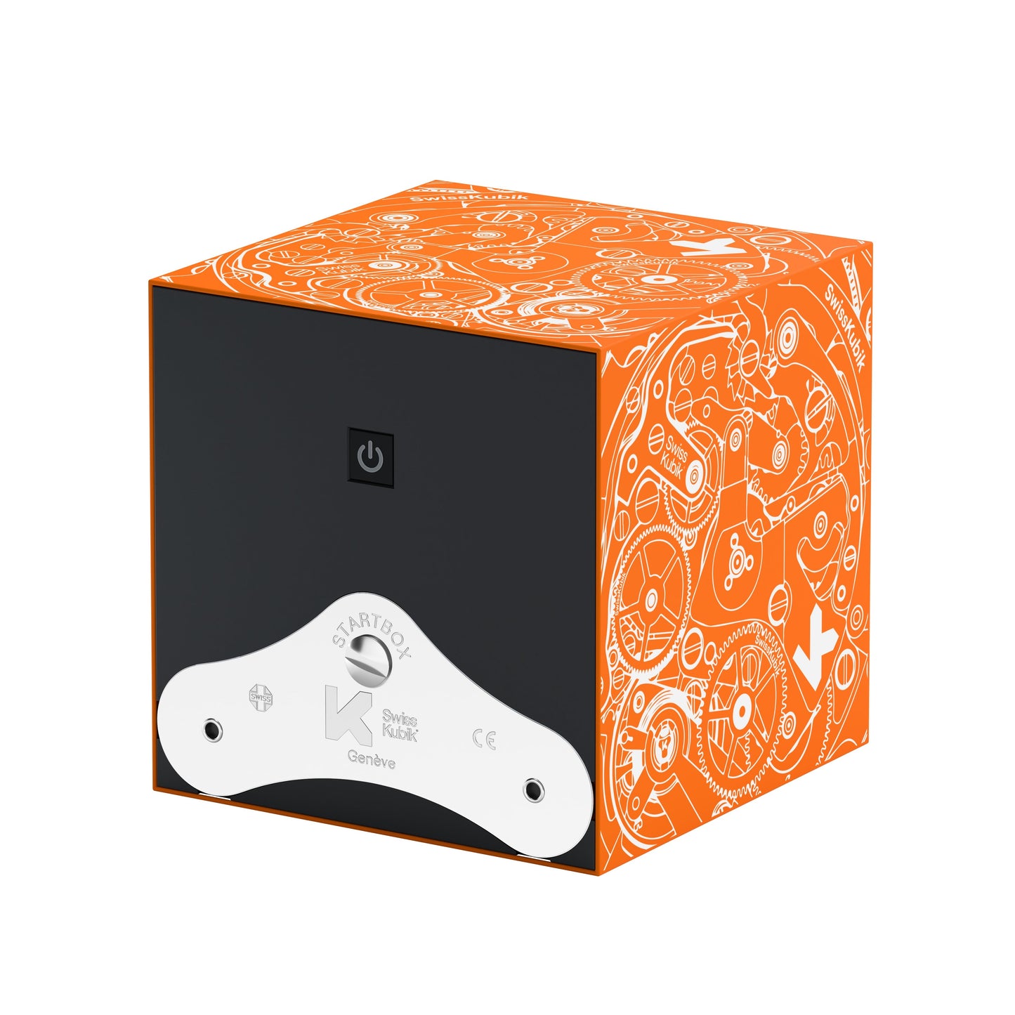 Startbox 1 Soft Touch Orange watch: rotating case for automatic watches