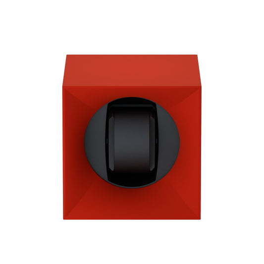Startbox 1 Soft Touch Red watch: rotating case for automatic watches