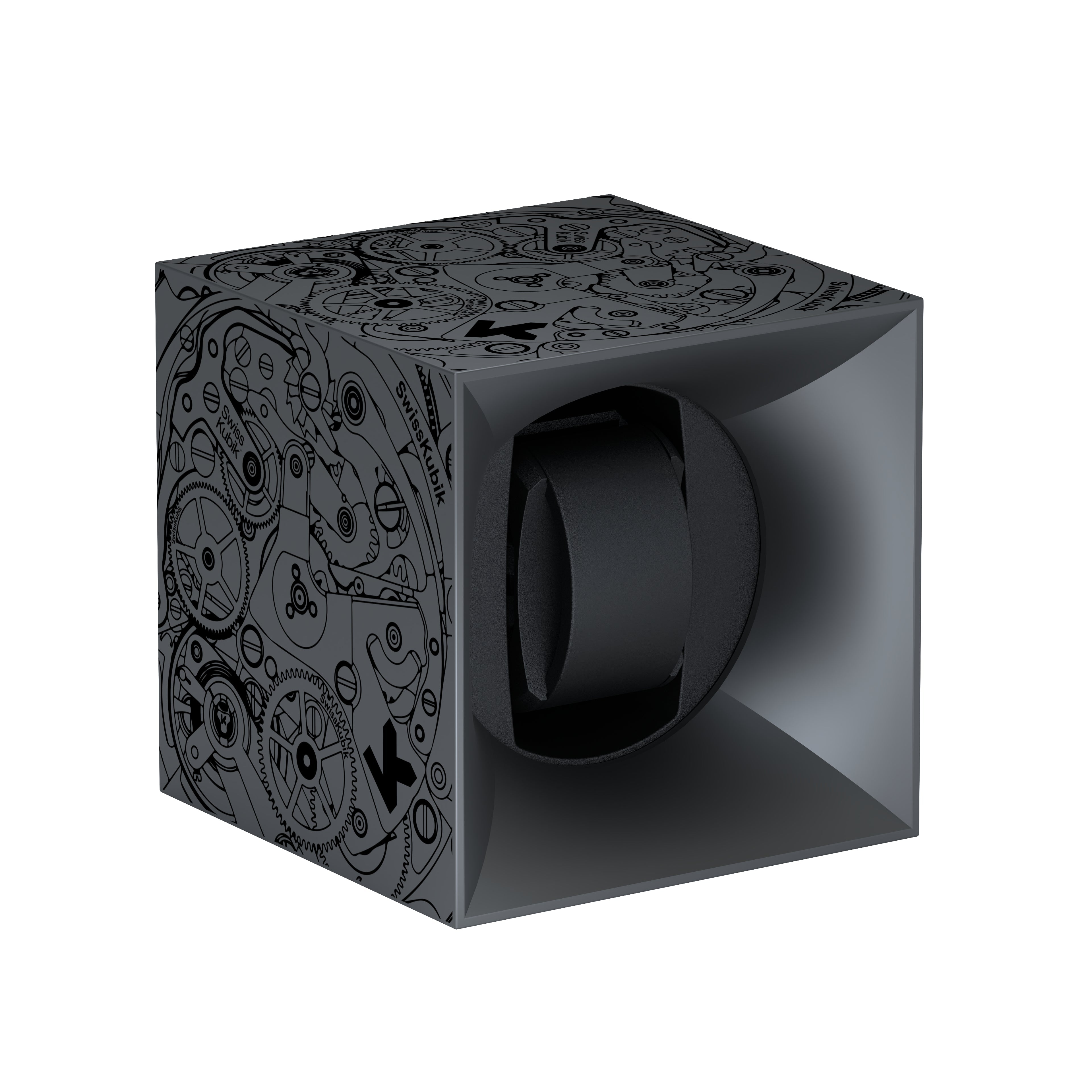 SwissKubik: Startbox Soft Touch automatic watch winder Silver 1 watch