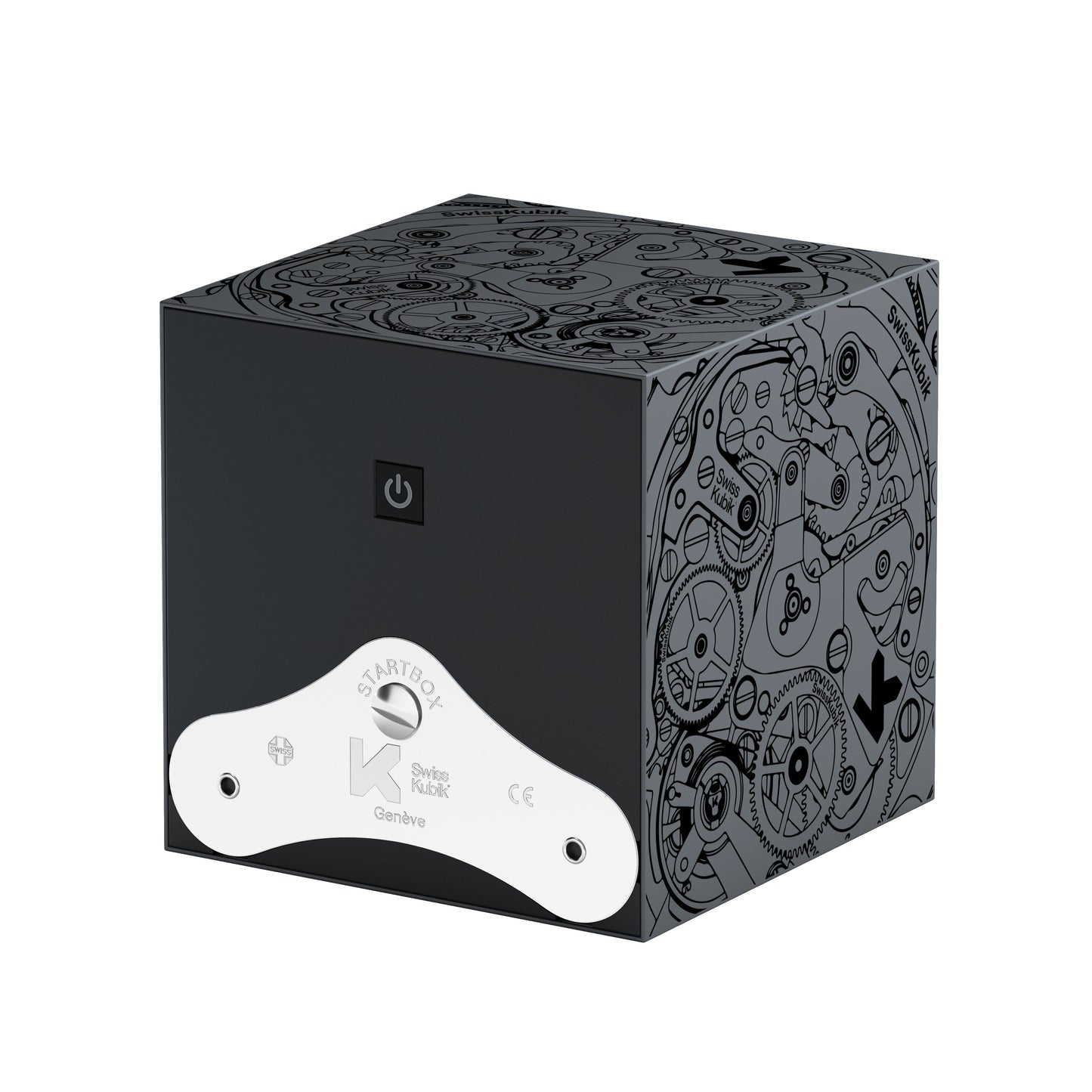 Startbox 1 Soft Touch Silver watch: rotating case for automatic watches