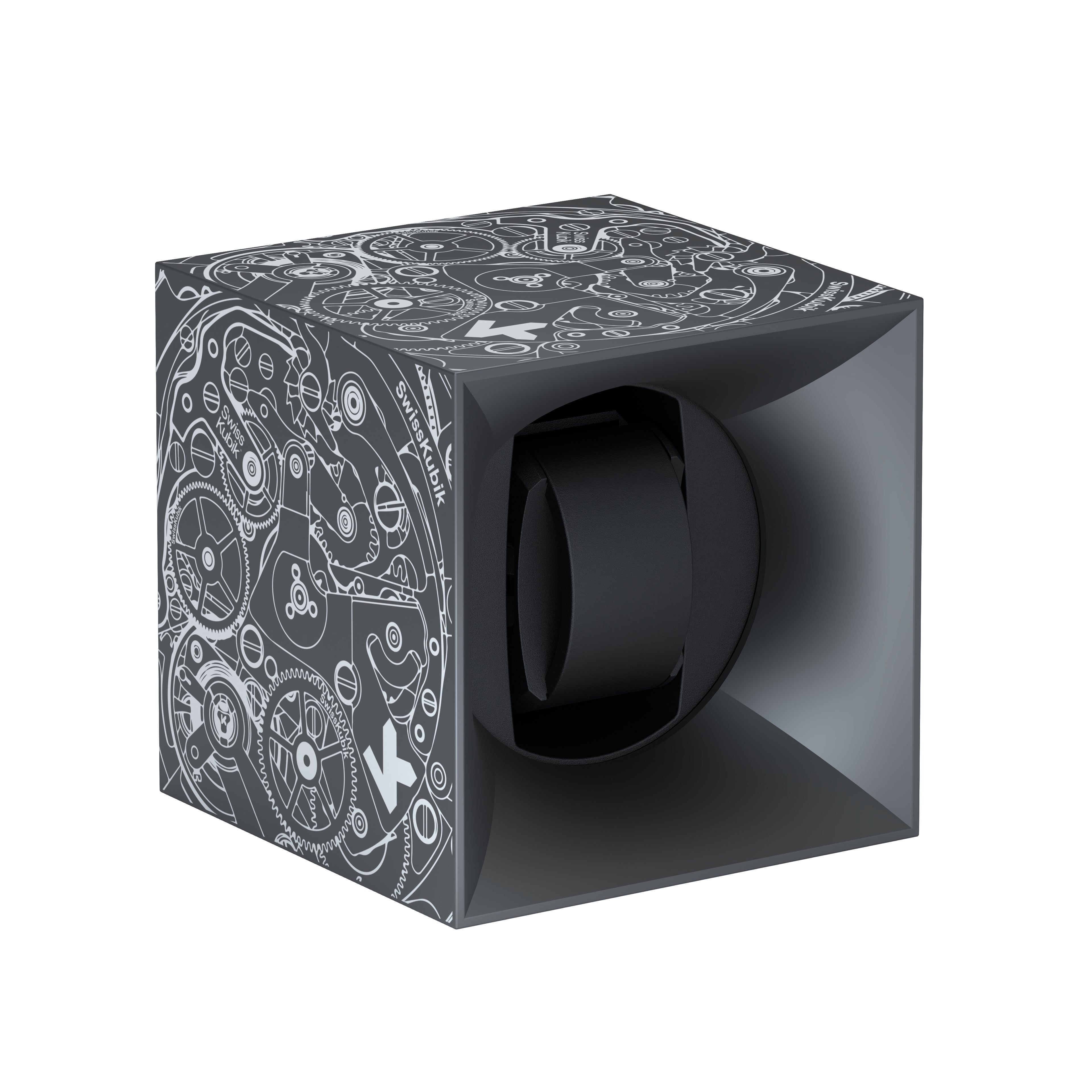 SwissKubik: Startbox Soft Touch automatic watch winder Silver 1 watch
