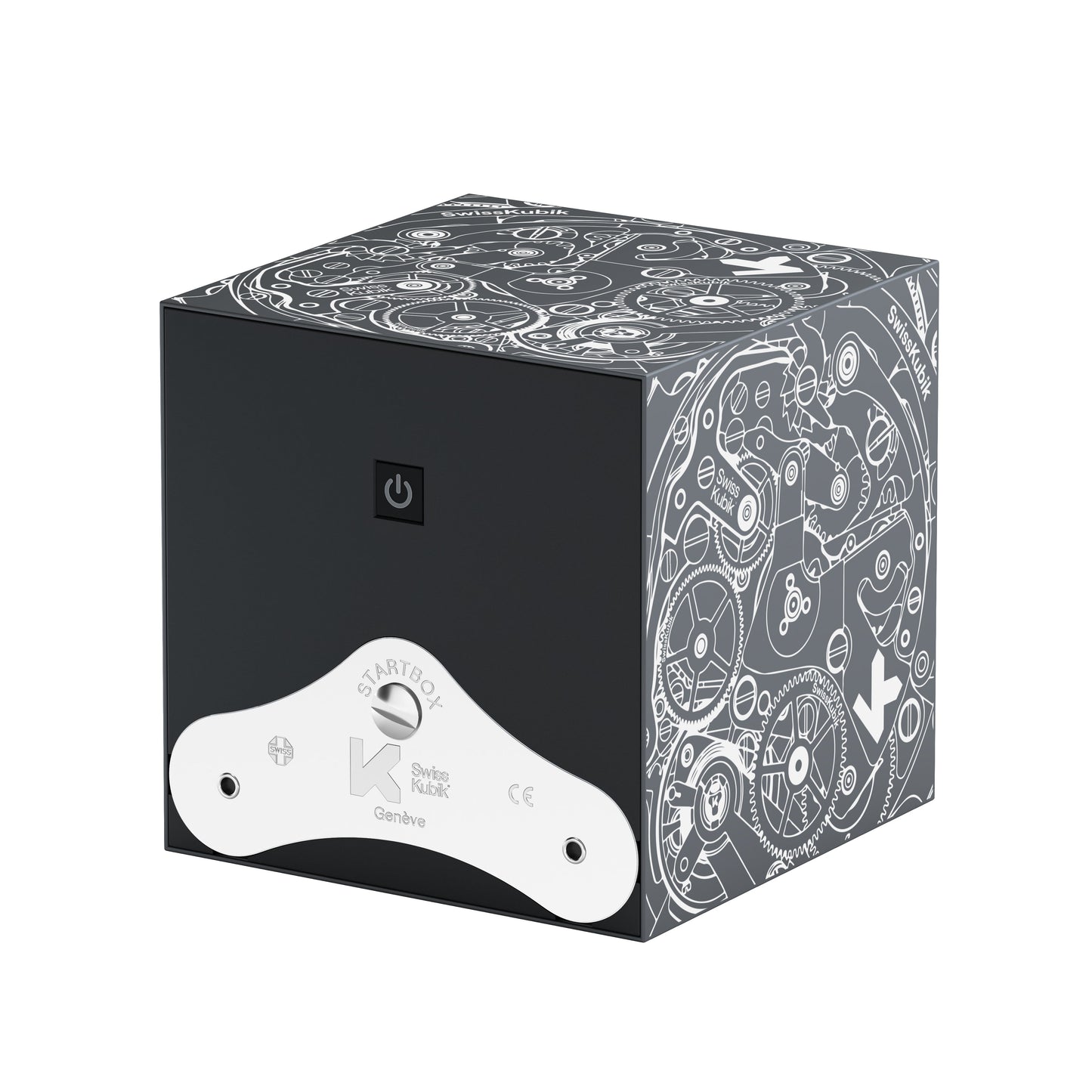 Startbox 1 Soft Touch Silver watch: rotating case for automatic watches