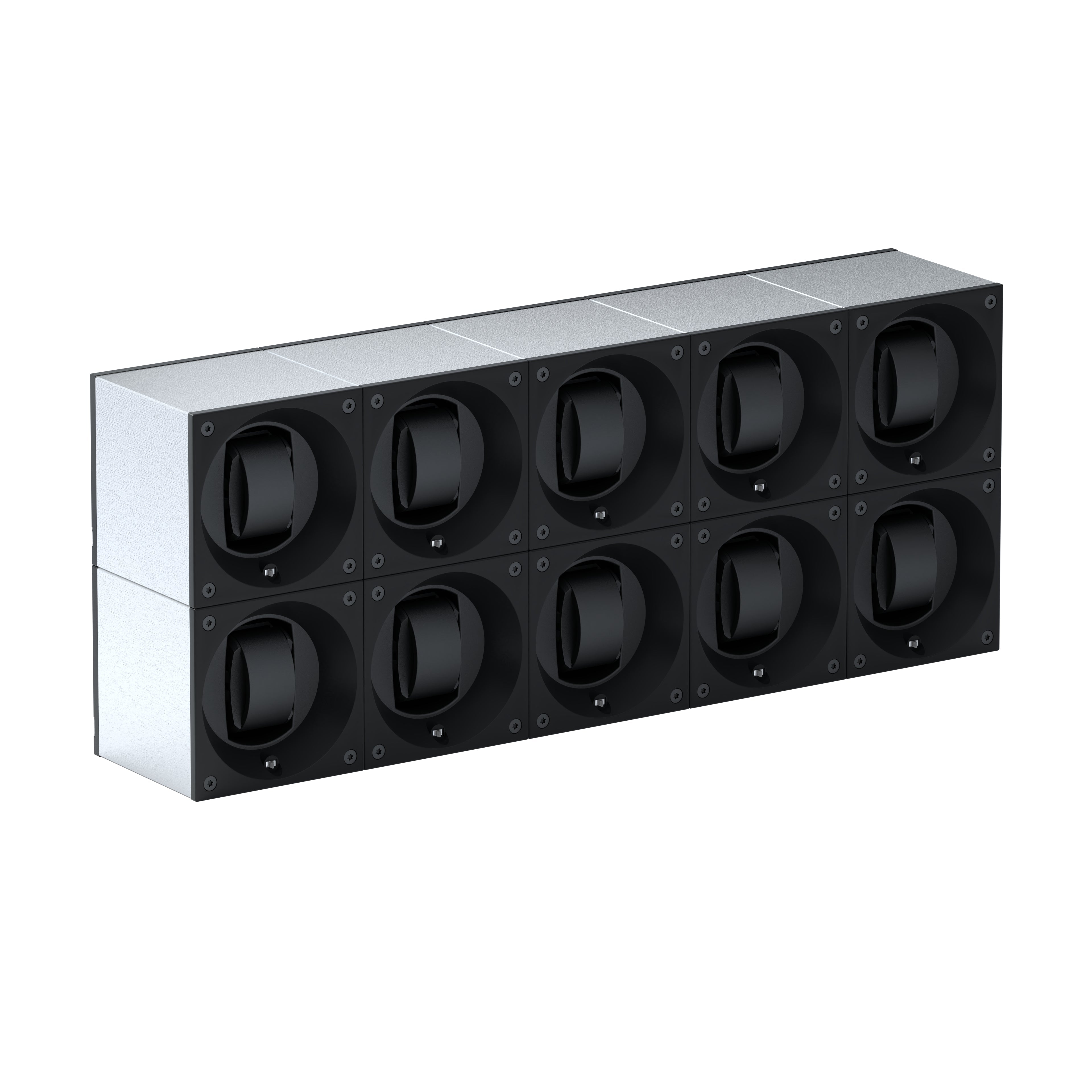 Automatic watch winder: Masterbox 10 watches Brushed Aluminum