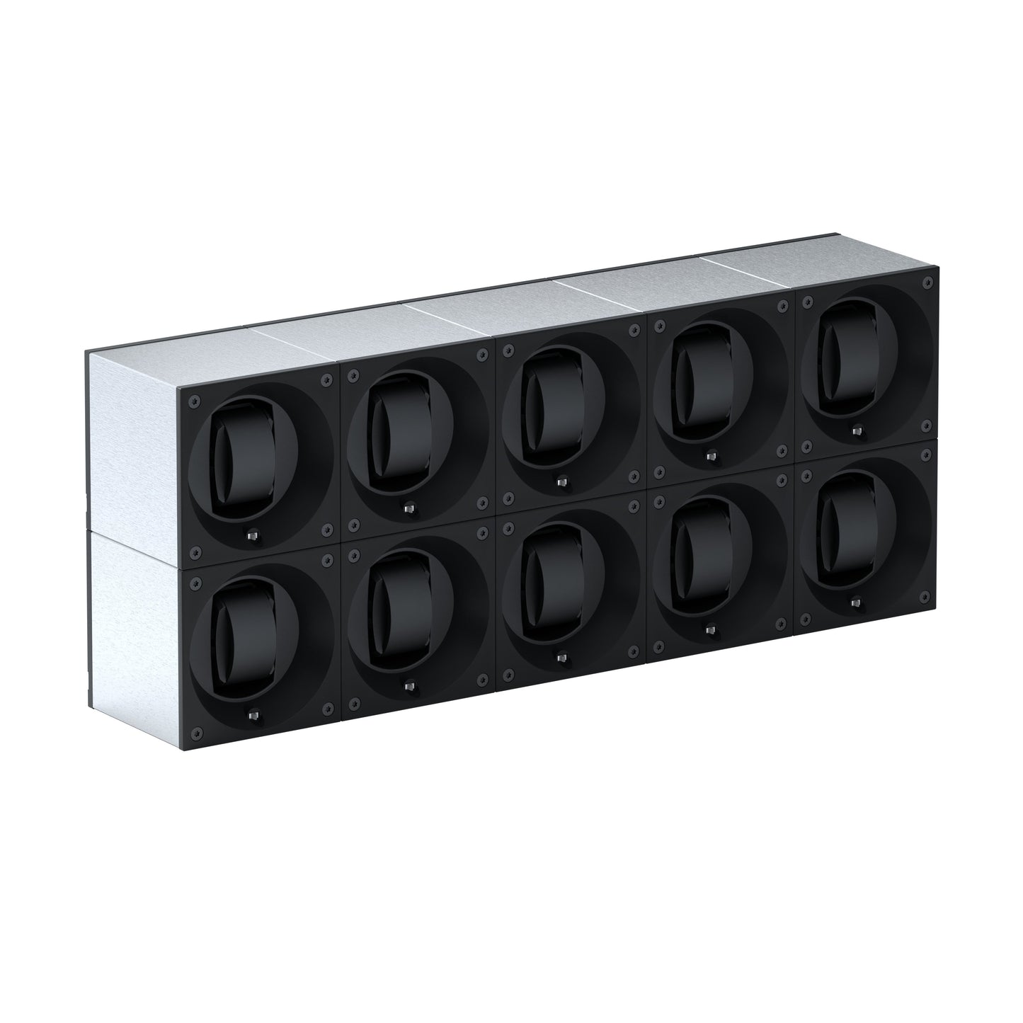 Automatic watch winder: Masterbox 10 watches Brushed Aluminum