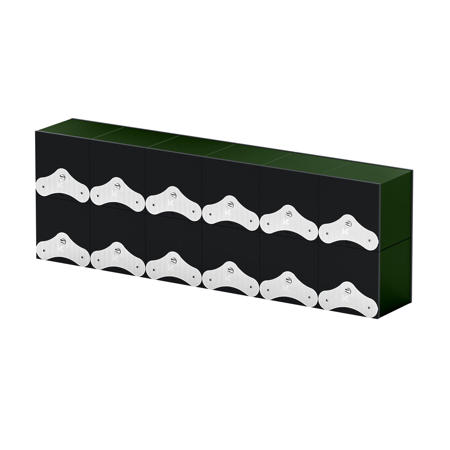 SwissKubik: Masterbox Aluminum Dark Green Automatic Watch Winder for 12 Watches