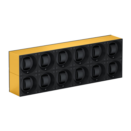 Automatic watch winder: Masterbox 12 watches Aluminum Gold