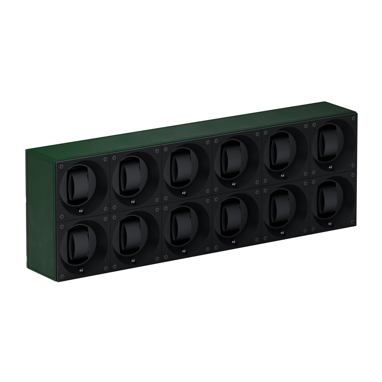 Automatic watch winder: Masterbox 12 watches Green Leather