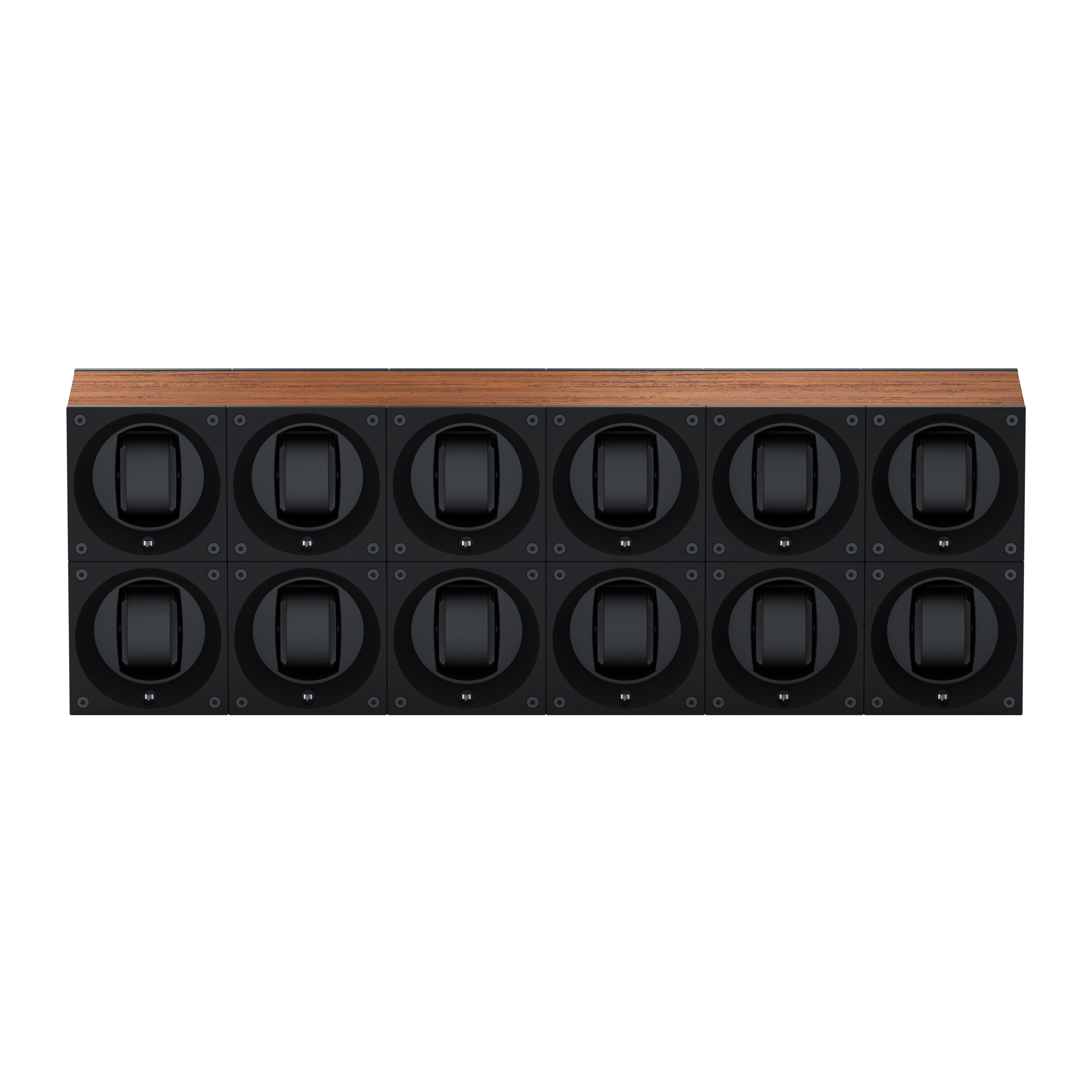 Masterbox 12 Oak Wood Watches: Rotating Watch Case for Automatic Watches