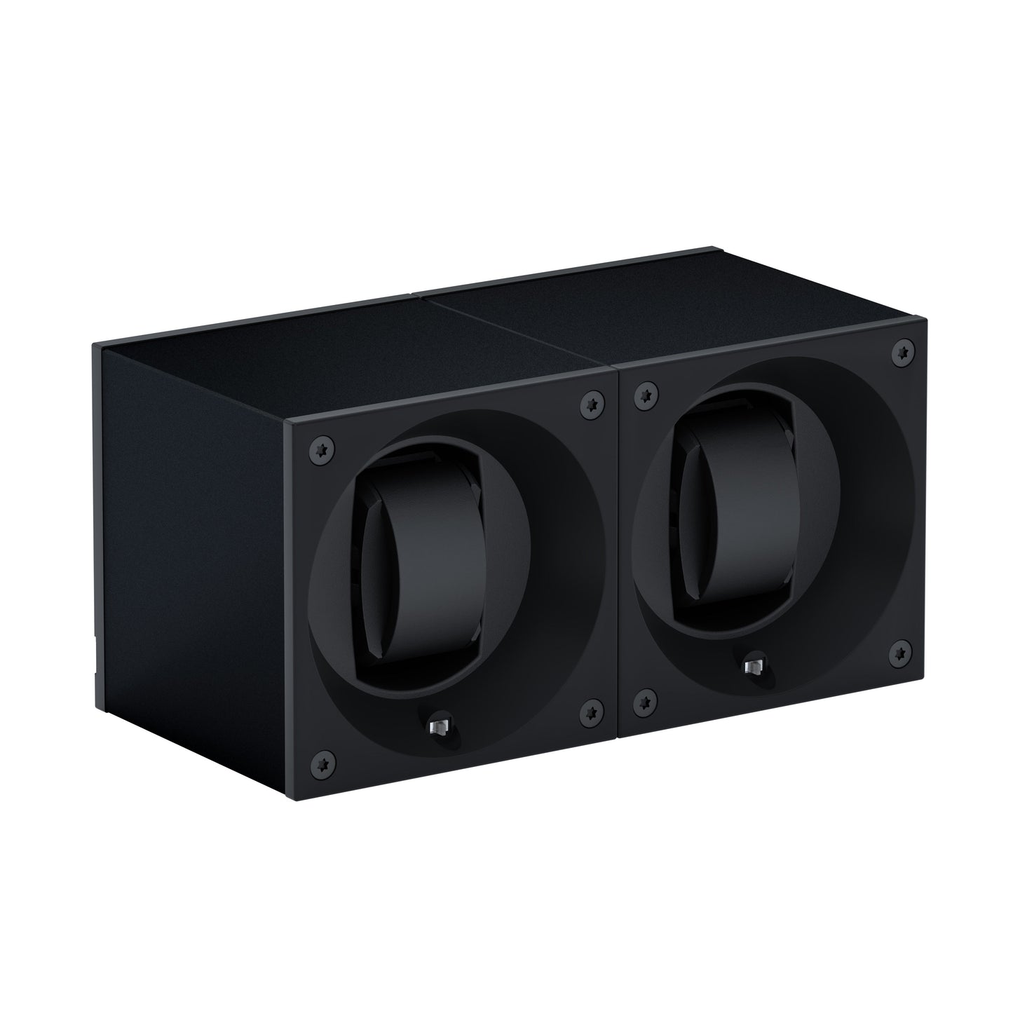 Automatic watch winder: Masterbox 2 watches Black Aluminum