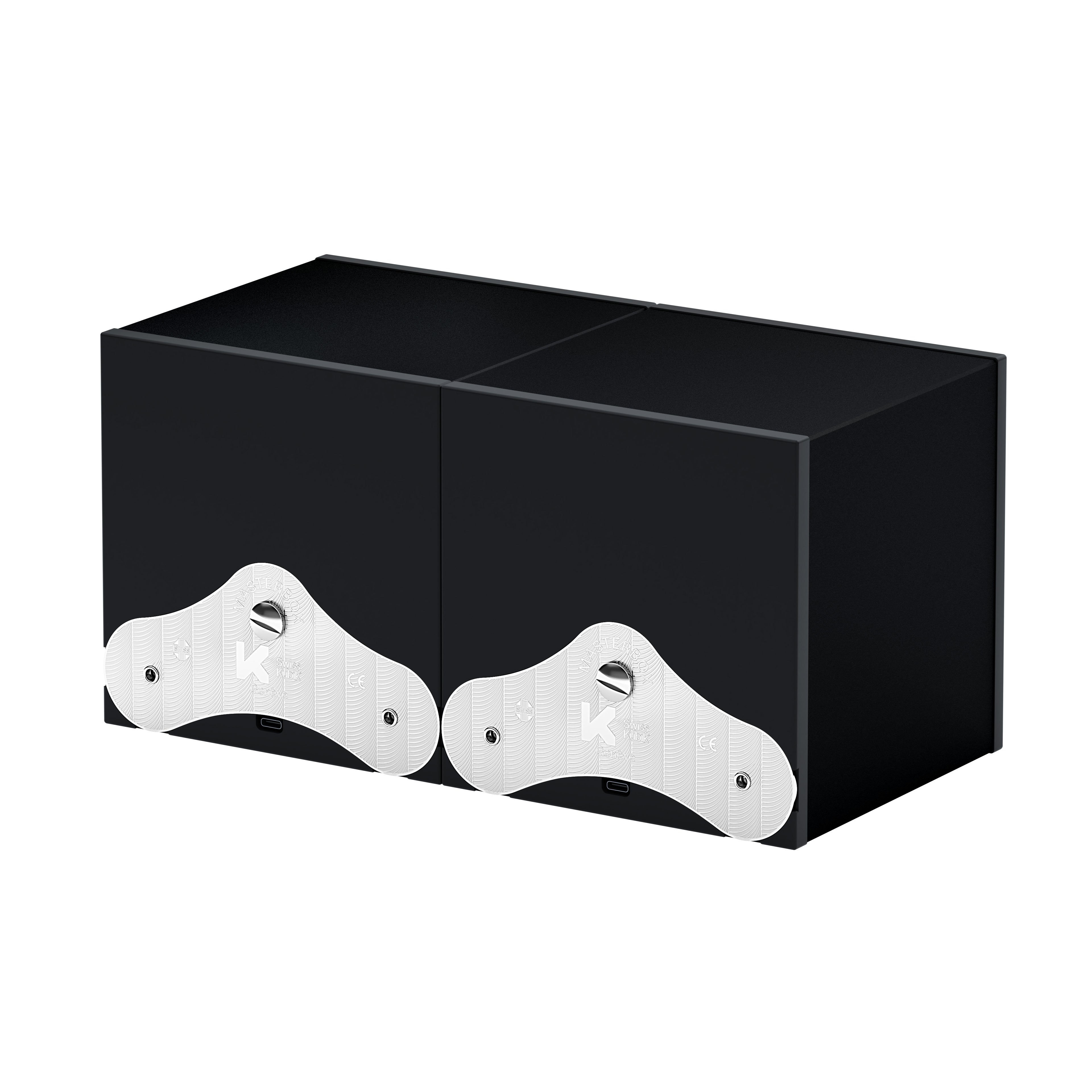 SwissKubik: Masterbox Aluminum Black automatic watch winder for 2 watches