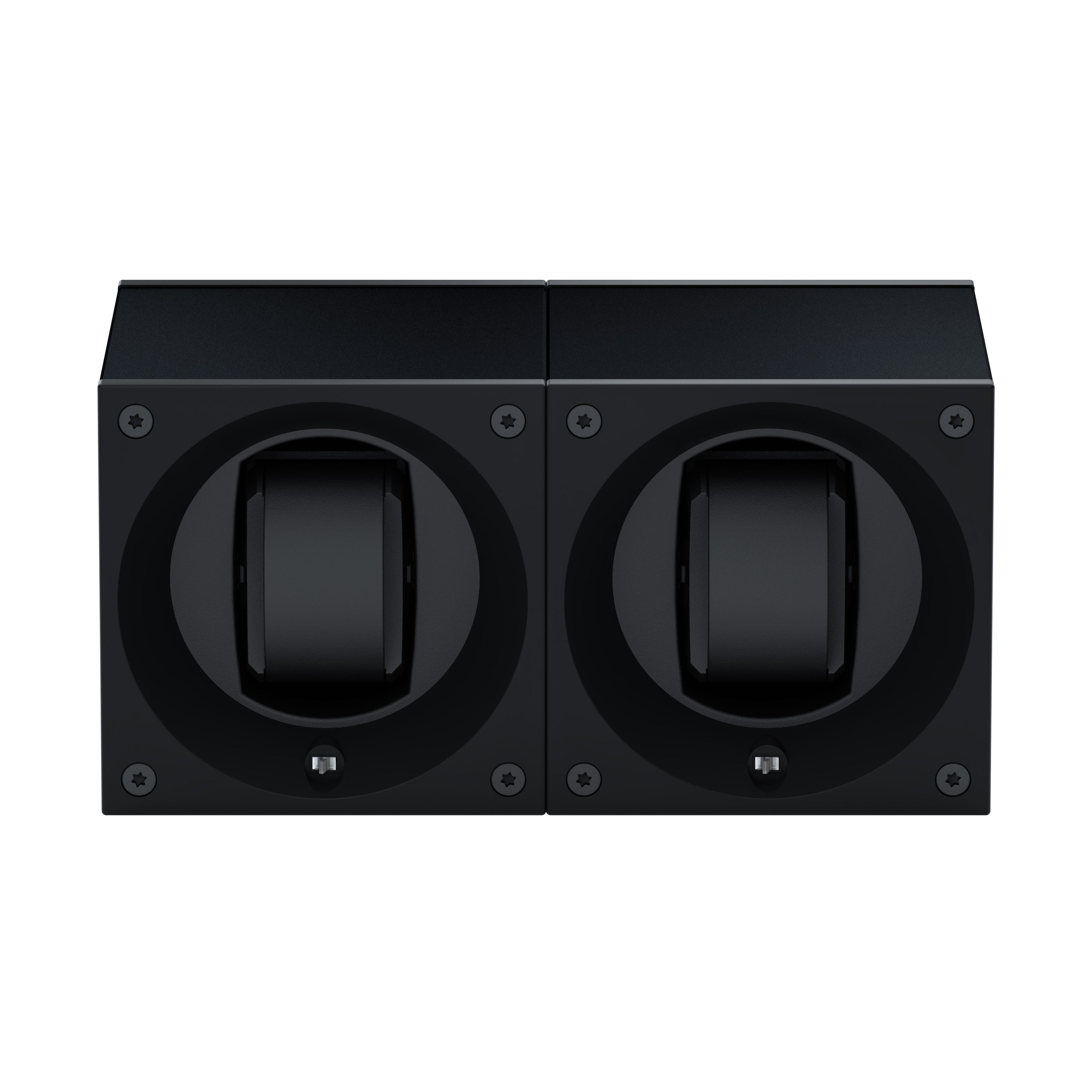 Masterbox 2 watches Black Aluminum: rotating case for automatic watches