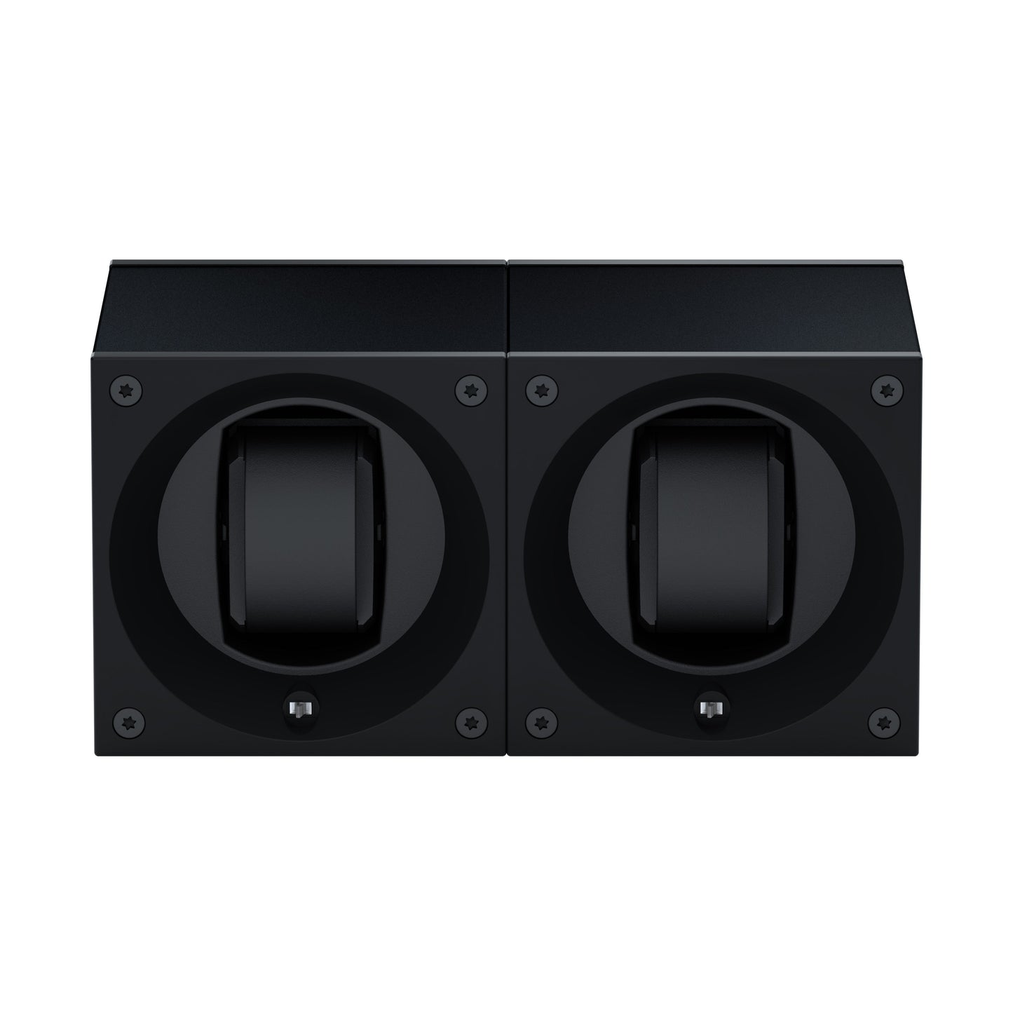Masterbox 2 watches Black Aluminum: rotating case for automatic watches