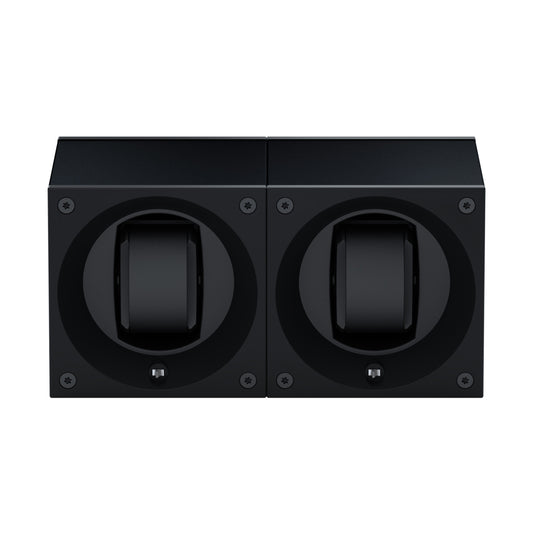 Masterbox 2 watches Black Aluminum: rotating case for automatic watches