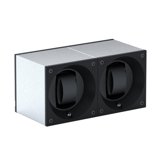 Automatic watch winder: Masterbox 2 watches Brushed Aluminum