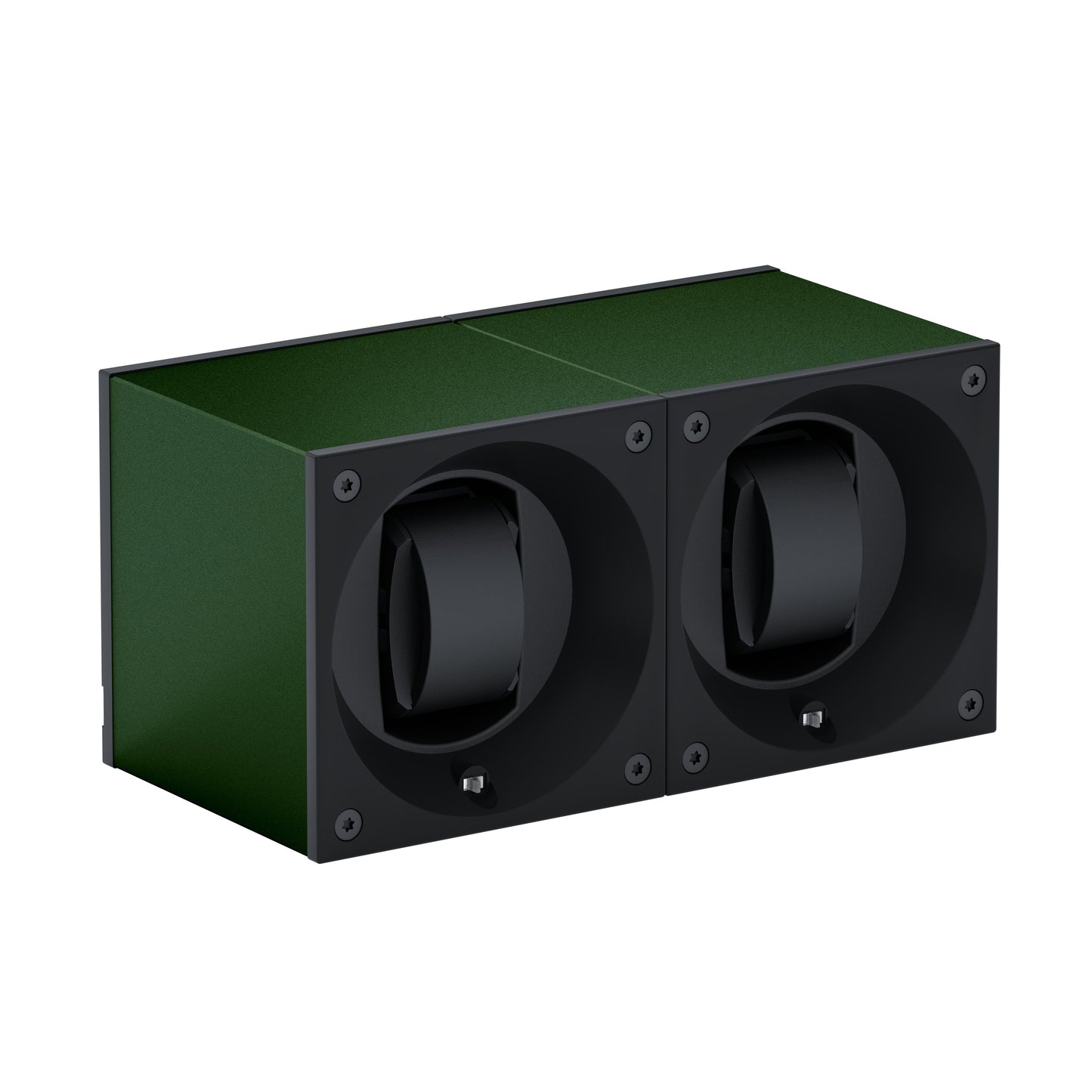 Automatic watch winder: Masterbox 2 watches Dark Green Aluminum