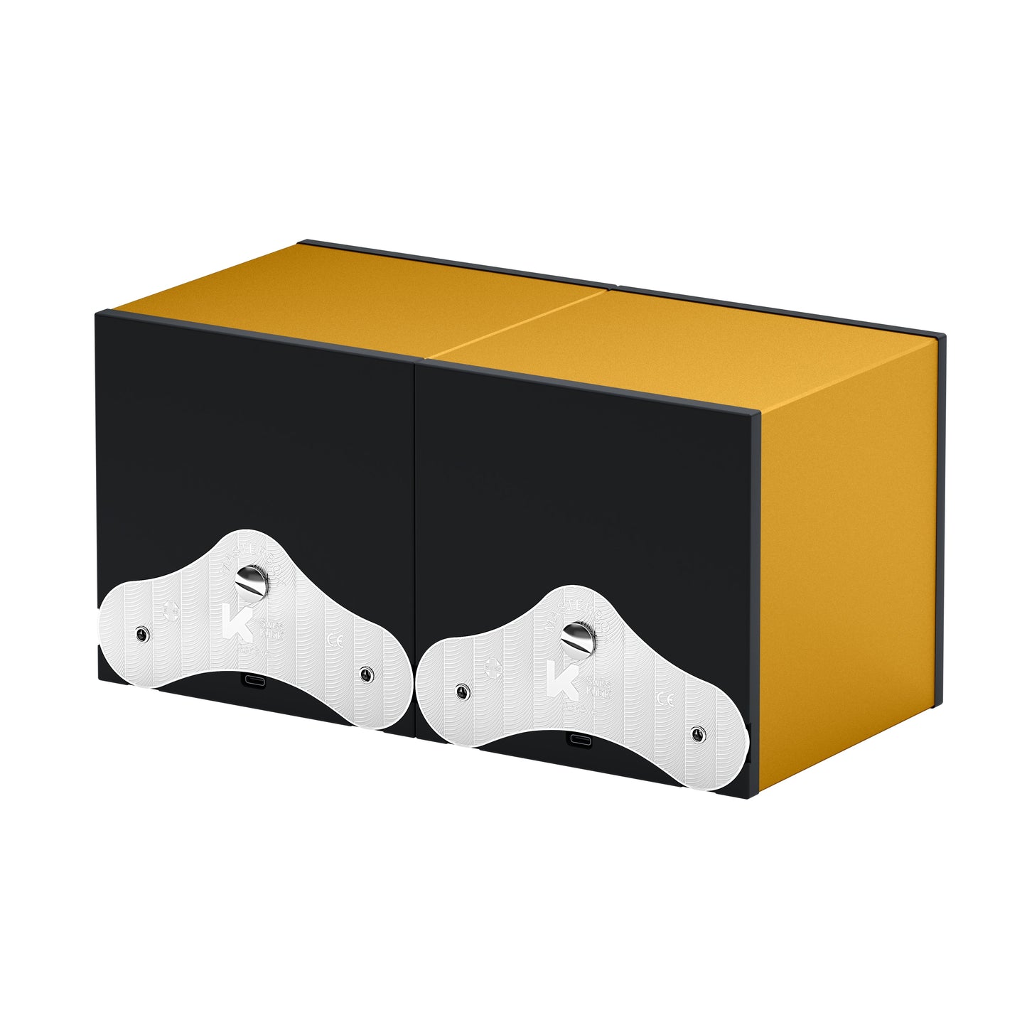 SwissKubik: Masterbox Aluminum Gold automatic watch winder for 2 watches