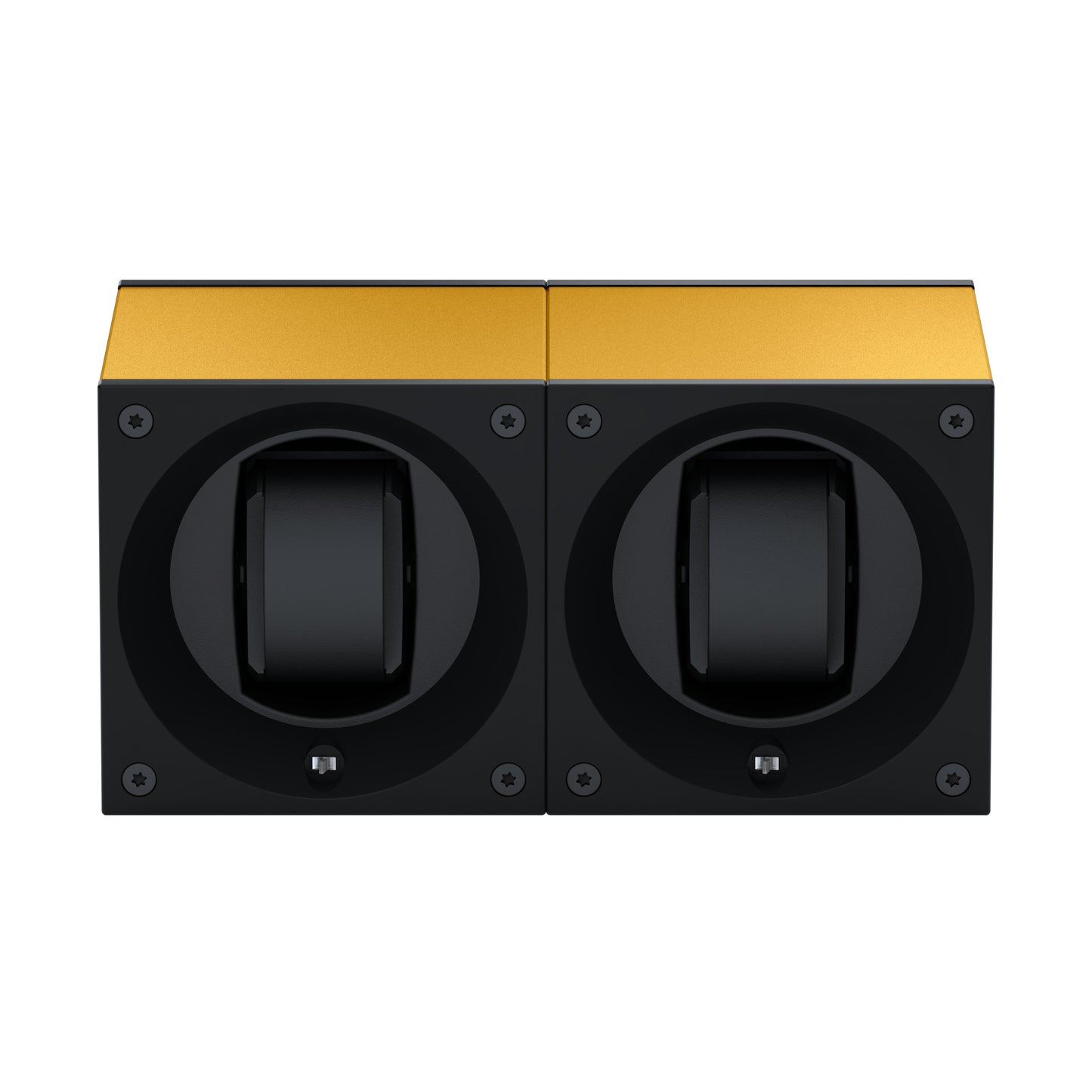 Masterbox 2 watches Aluminum Gold: rotating case for automatic watches