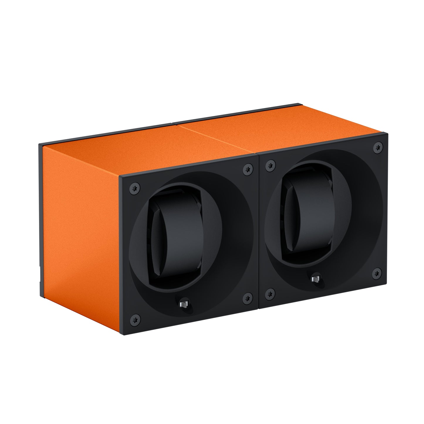 Automatic watch winder: Masterbox 2 watches Aluminum Orange