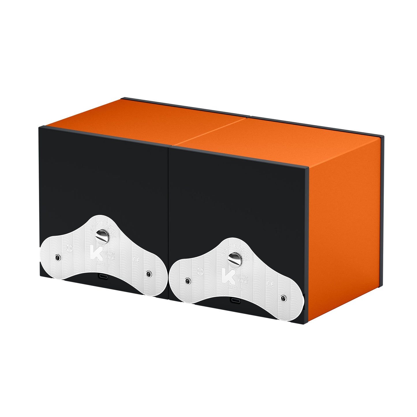 SwissKubik: Masterbox Aluminum Orange automatic watch winder for 2 watches