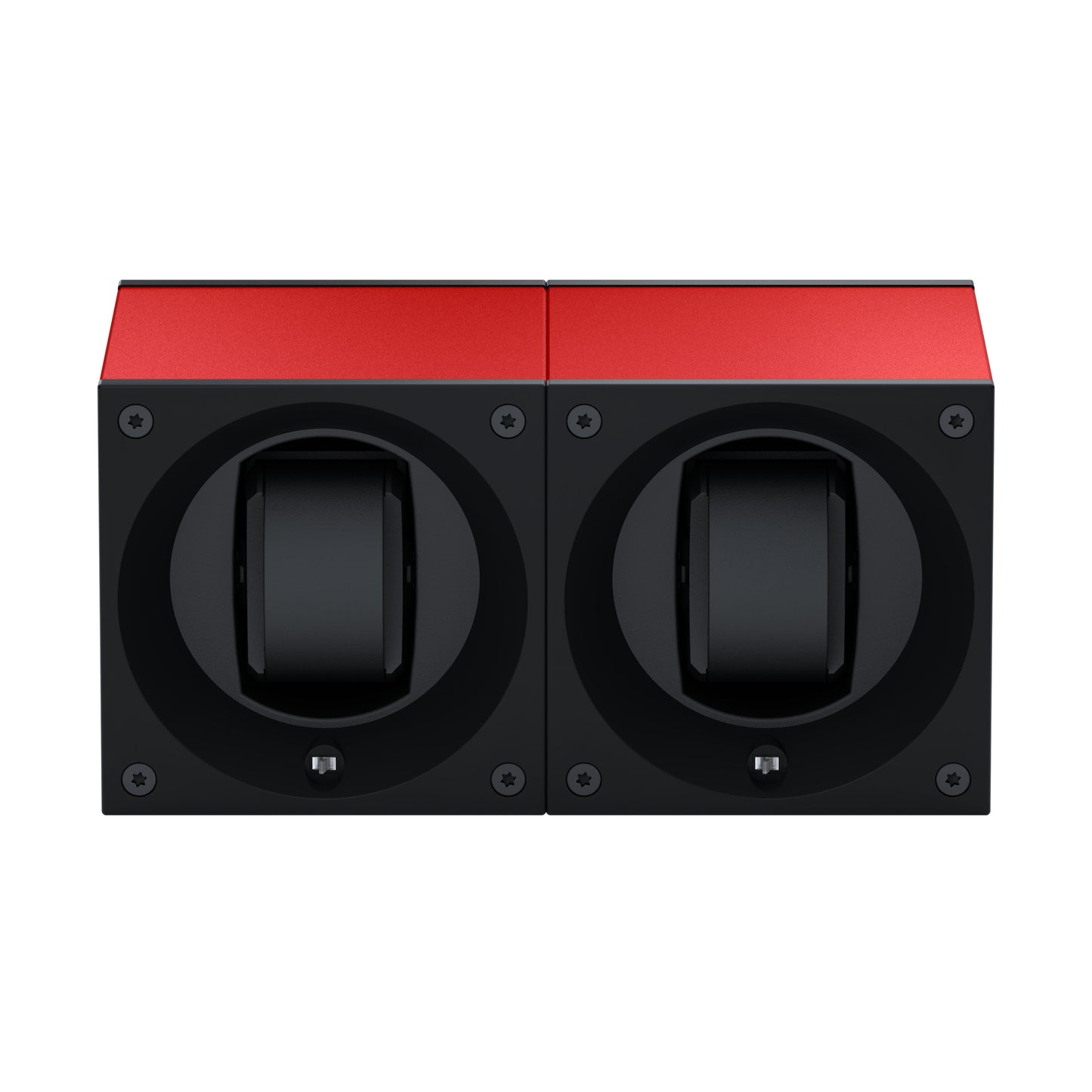 Masterbox 2 watches Red Aluminum: rotating case for automatic watches