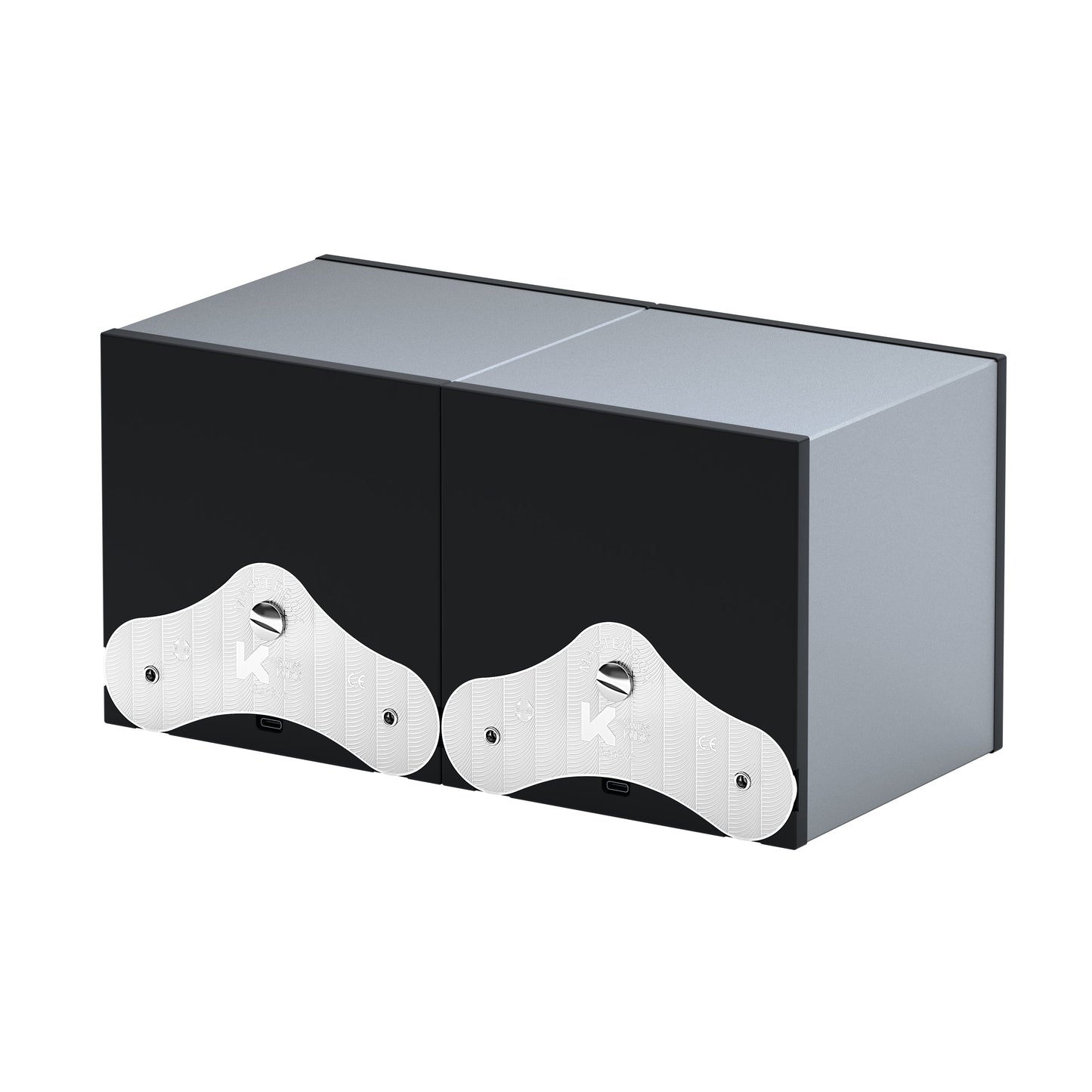 SwissKubik: Masterbox Aluminum Silver automatic watch winder for 2 watches