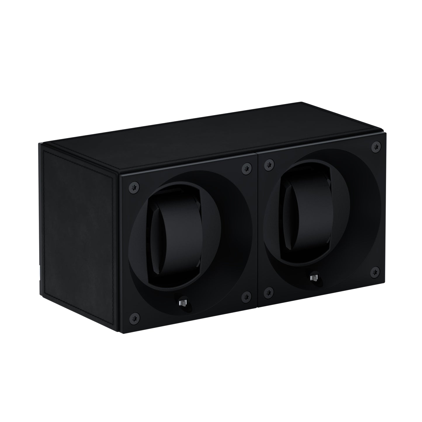 Automatic watch winder: Masterbox 2 watches Black Leather