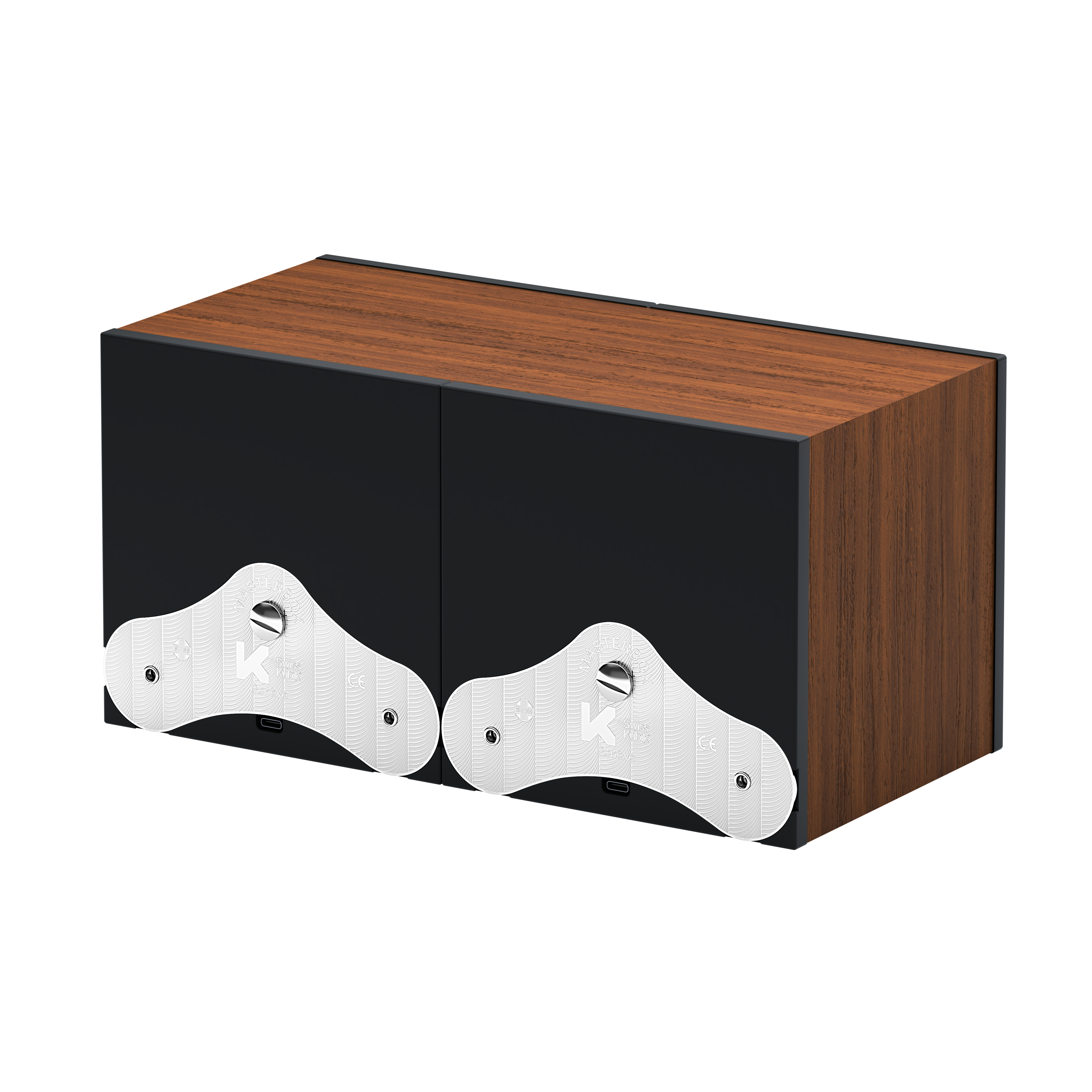SwissKubik: Masterbox Oak Wood Automatic Watch Winder for 2 Watches