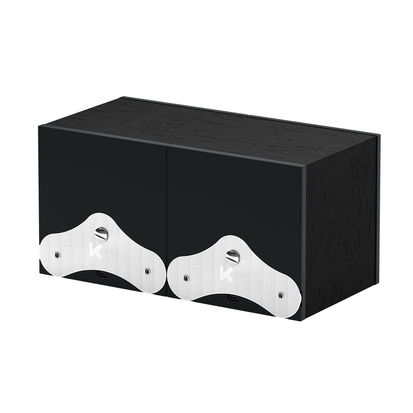 SwissKubik: Masterbox automatic watch winder in Wenge Wood, Black, for 2 watches