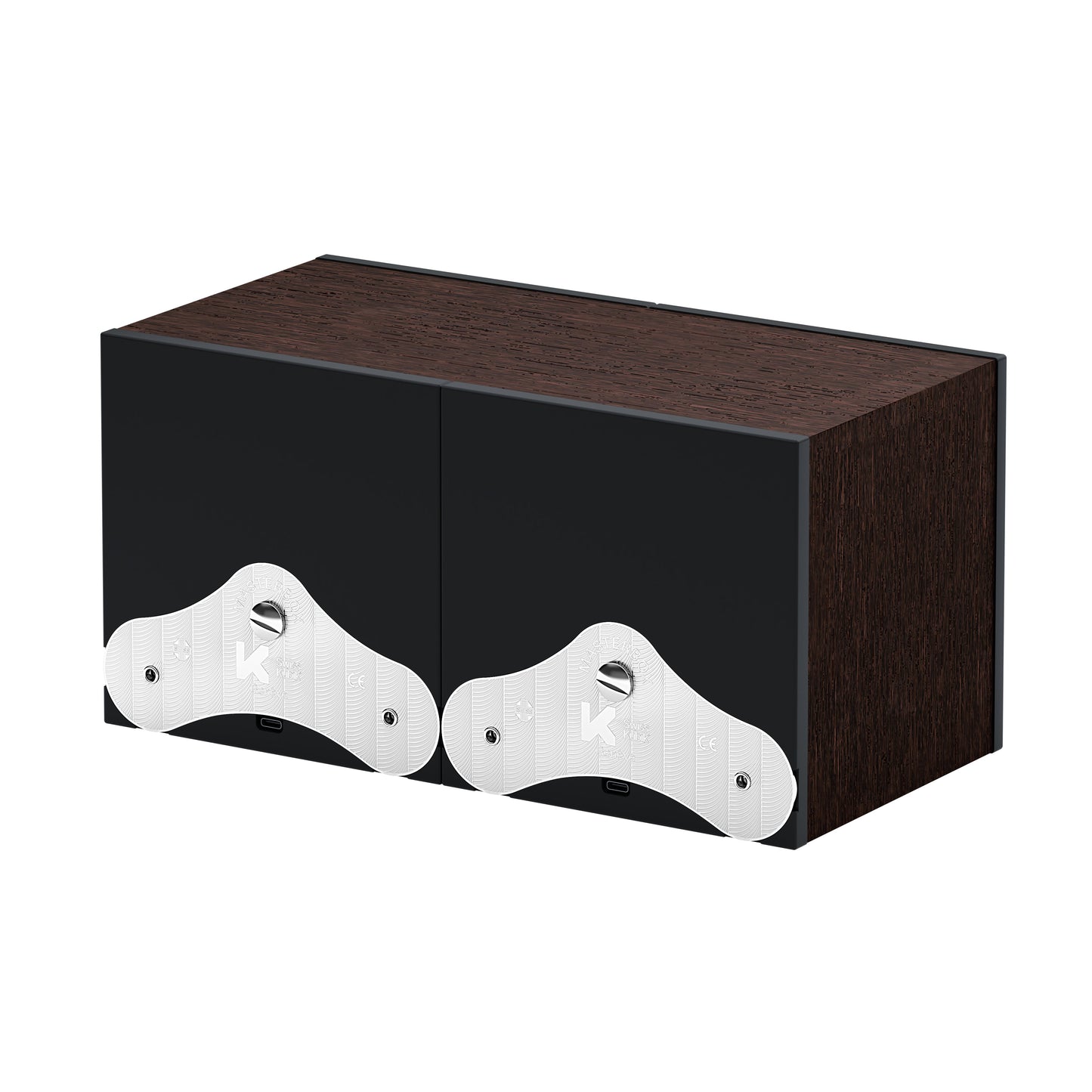 SwissKubik: Masterbox automatic watch winder in natural wenge wood for 2 watches