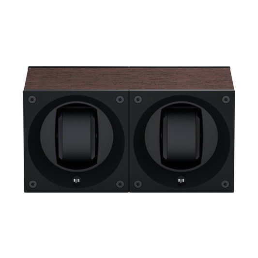 Masterbox 2 watches Natural Wenge Wood: rotating case for automatic watches