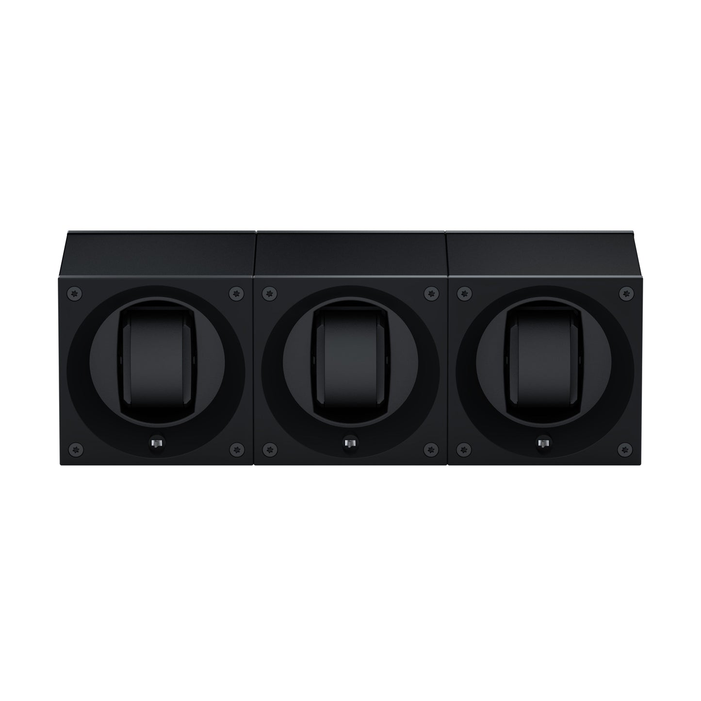 Masterbox 3 watches Black Aluminum: rotating case for automatic watches