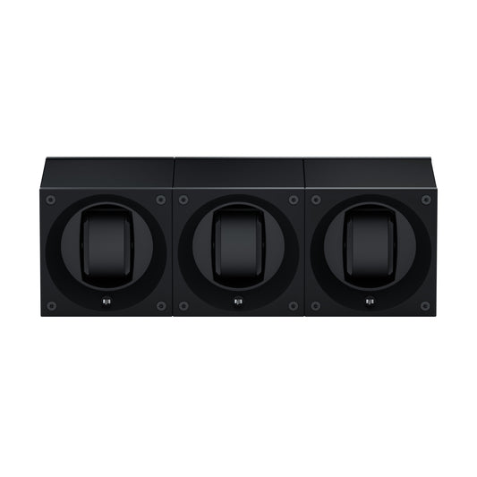 Masterbox 3 watches Black Aluminum: rotating case for automatic watches