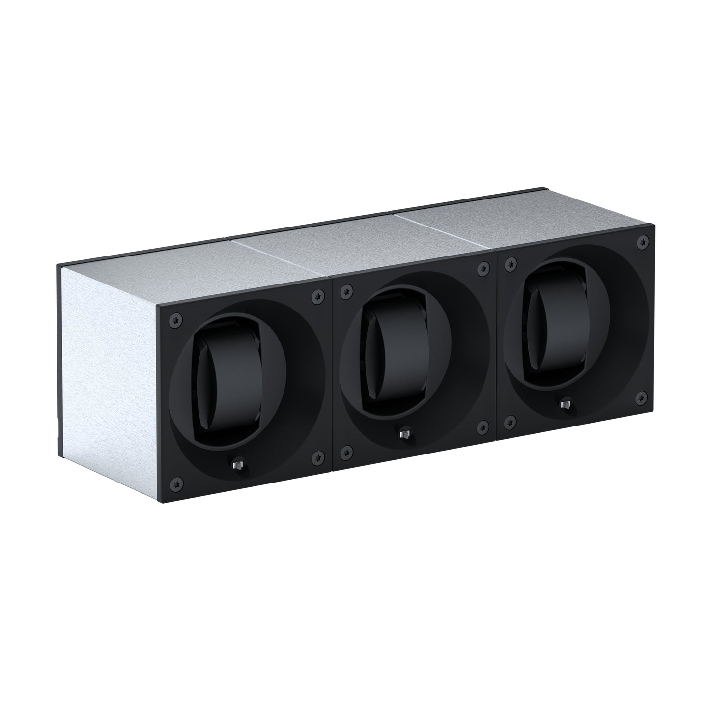 Automatic watch winder: Masterbox 3 watches Brushed Aluminum