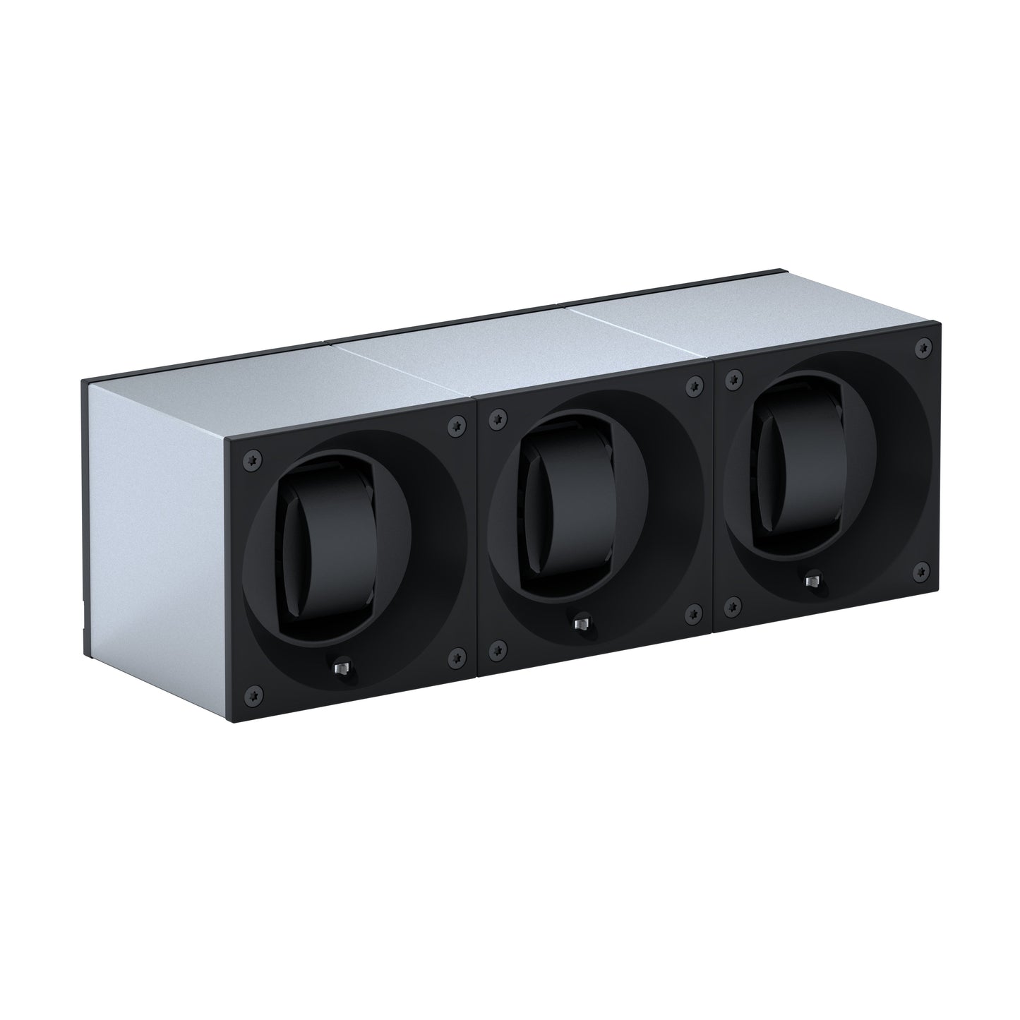 Automatic watch winder: Masterbox 3 watches Aluminum Silver