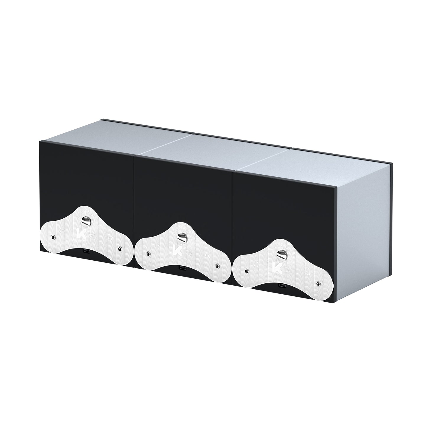 SwissKubik: Masterbox Aluminum Silver automatic watch winder for 3 watches